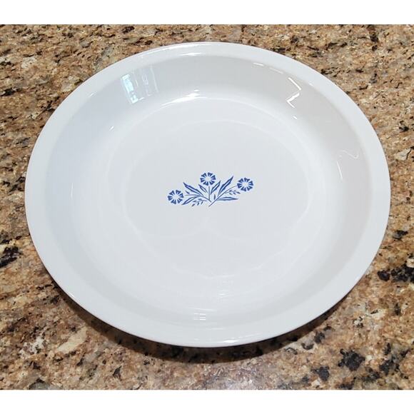 Corning Ware Pie Plate 9" P-309 Blue Cornflower Made In USA ~ Vintage - Picture 1 of 8